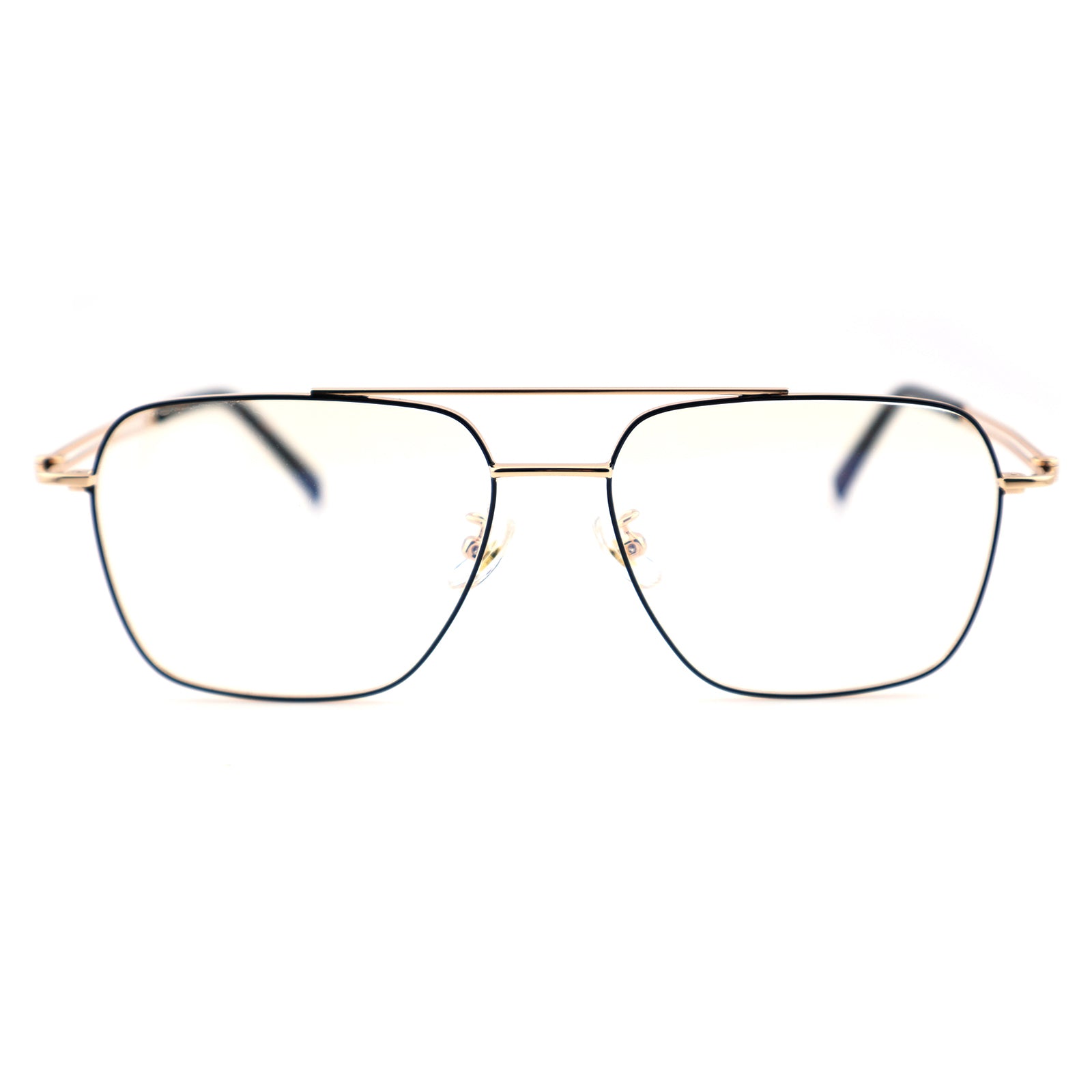 Unisex Square Double Bridge Metal Material Eyeglasses, Free Shipping on Orders Over $79