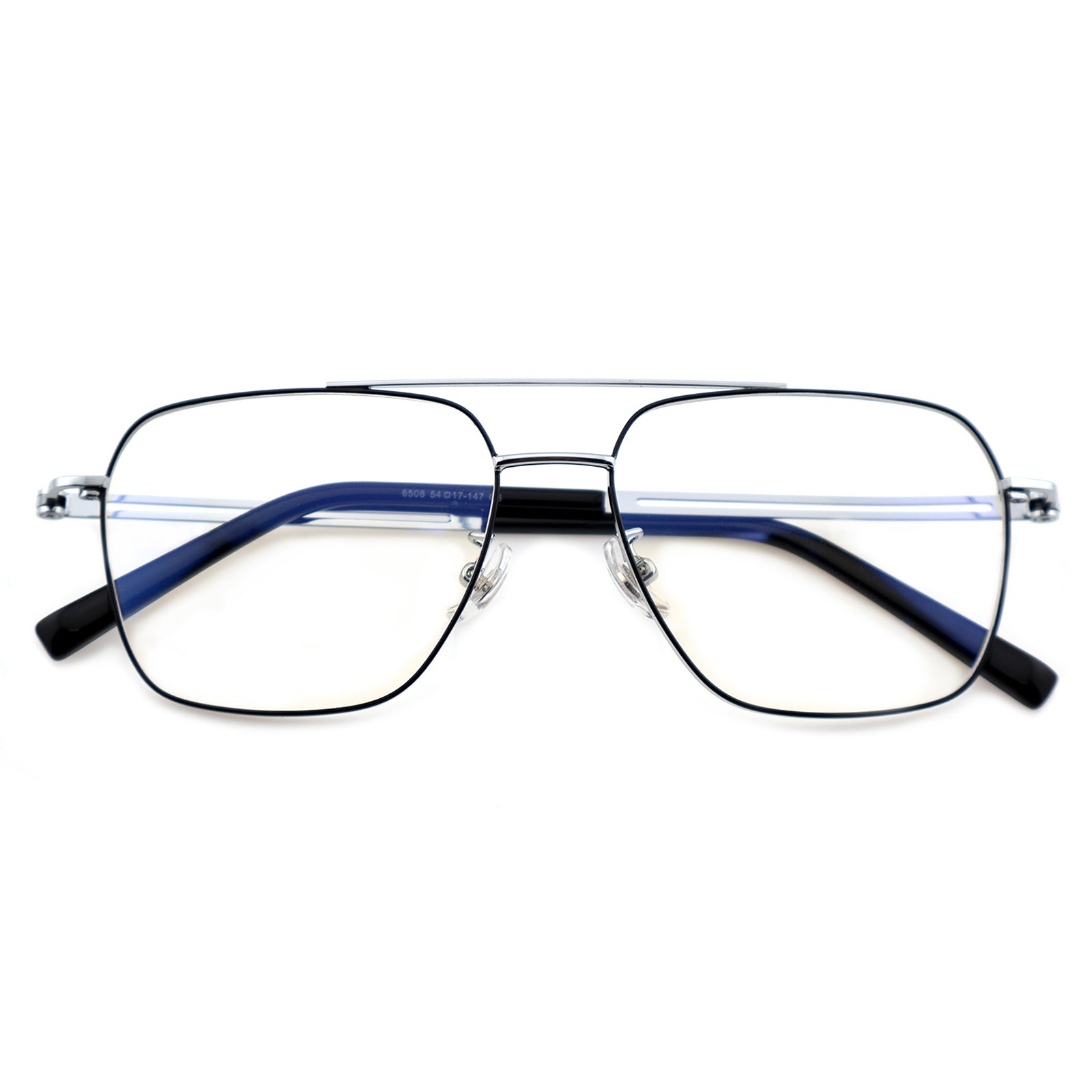 Unisex Square Double Bridge Metal Material Eyeglasses, Free Shipping on Orders Over $79