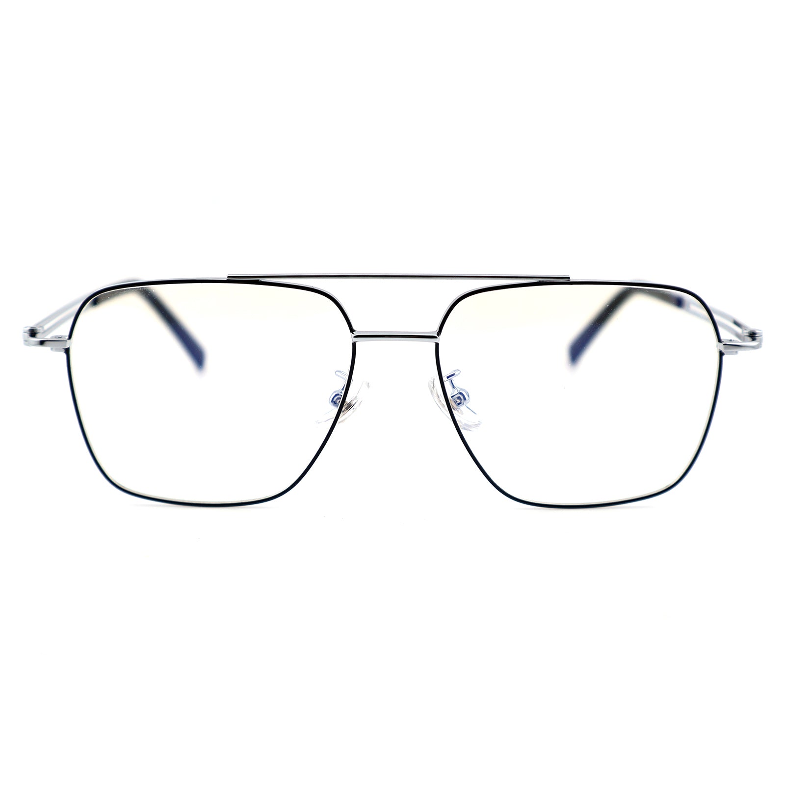 Unisex Square Double Bridge Metal Material Eyeglasses, Free Shipping on Orders Over $79