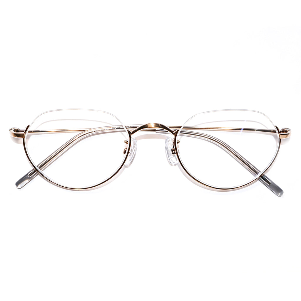 Women & Men Round Half-Rim Black Thin Metal Eyeglasses, Free Shipping on Orders Over $79