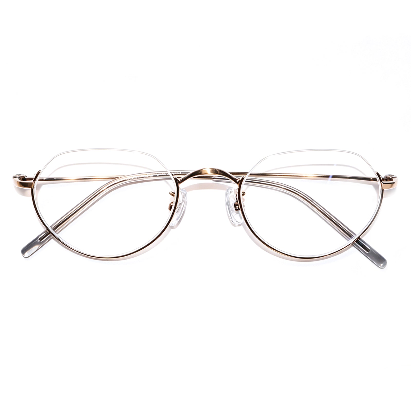 Women & Men Round Half-Rim Black Thin Metal Eyeglasses, Free Shipping on Orders Over $79
