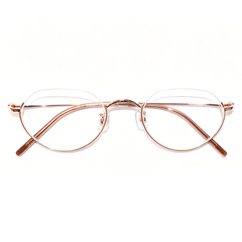 Women & Men Round Half-Rim Black Thin Metal Eyeglasses, Free Shipping on Orders Over $79