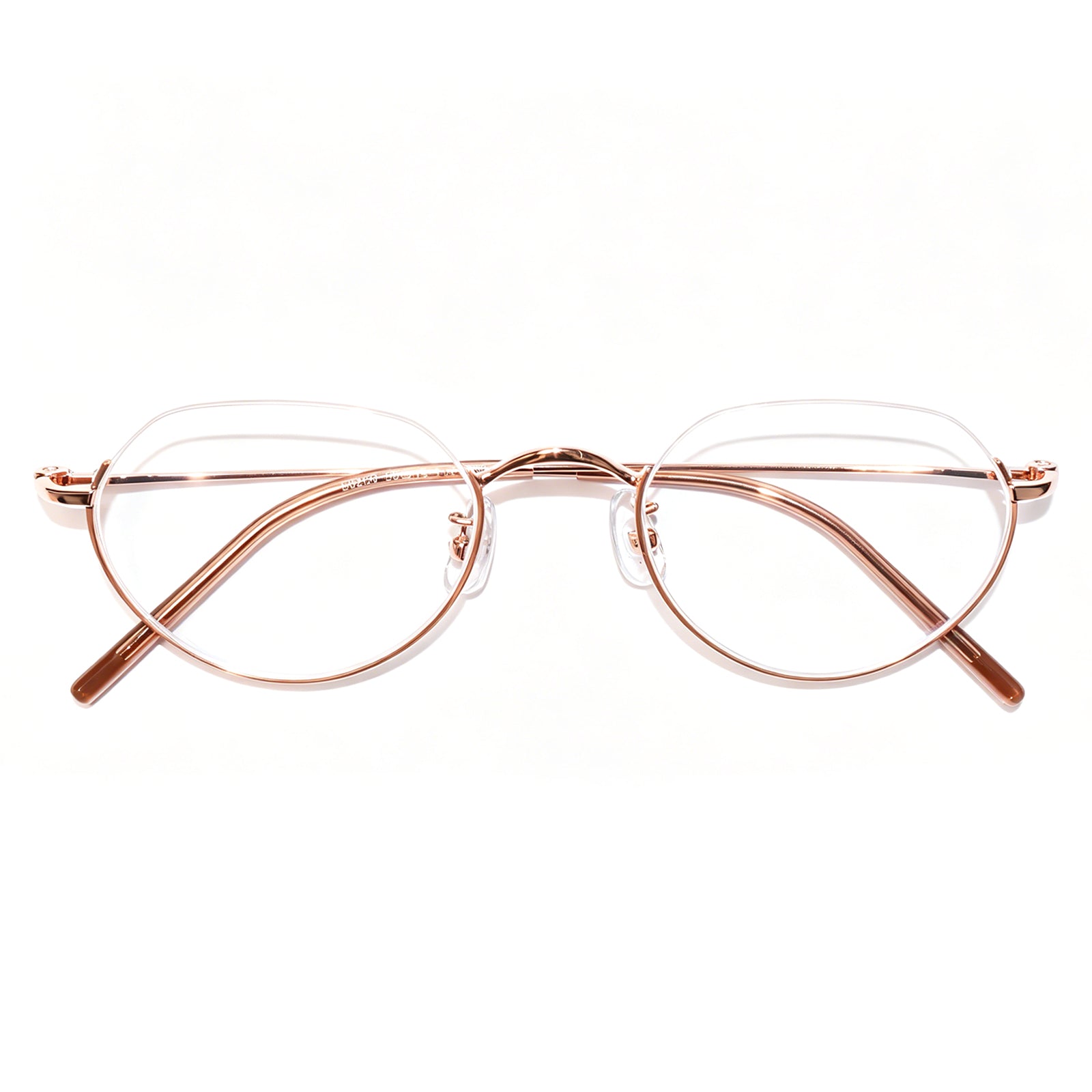 Women & Men Round Half-Rim Black Thin Metal Eyeglasses, Free Shipping on Orders Over $79
