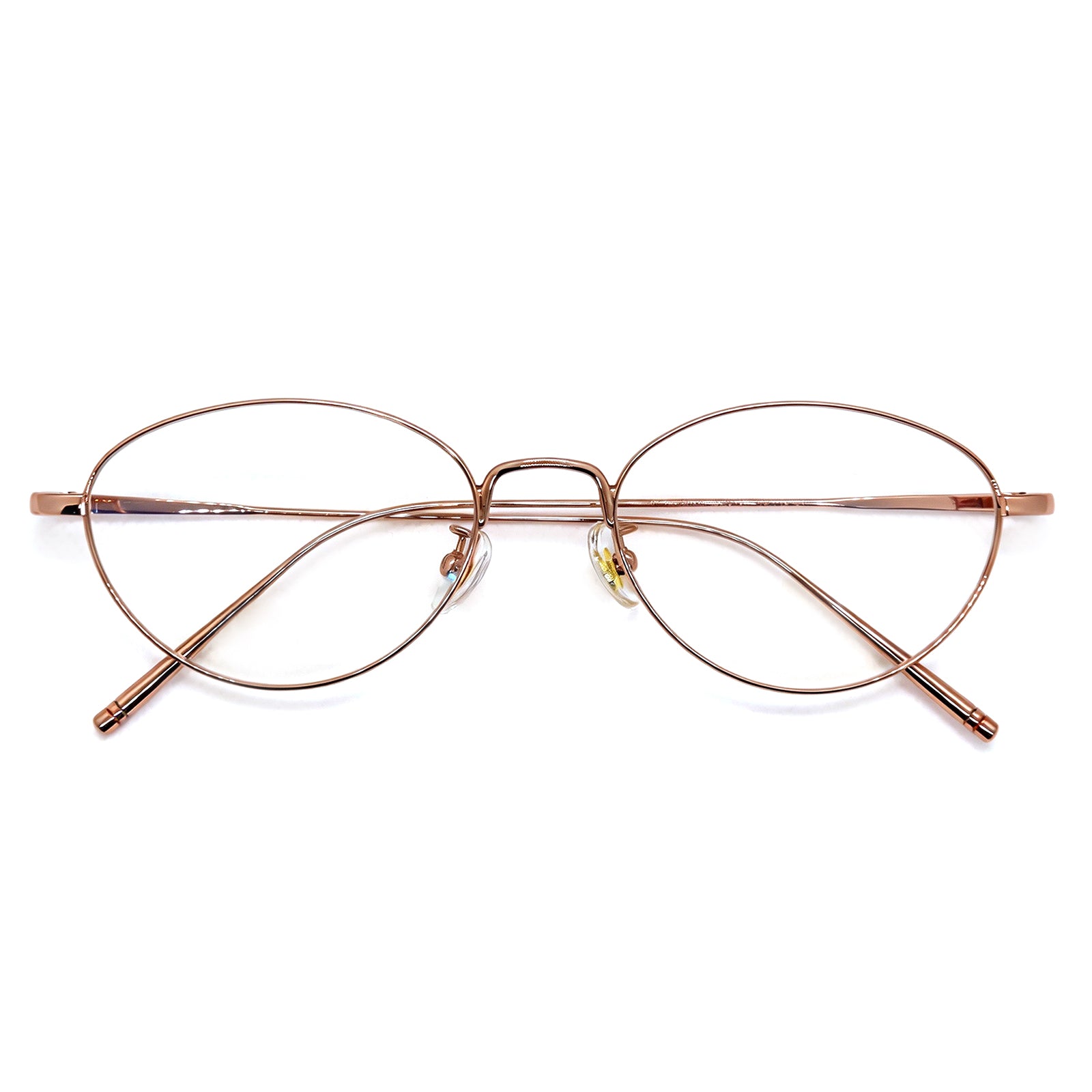 Oval Silver Metal Anti Blue Light Glasses