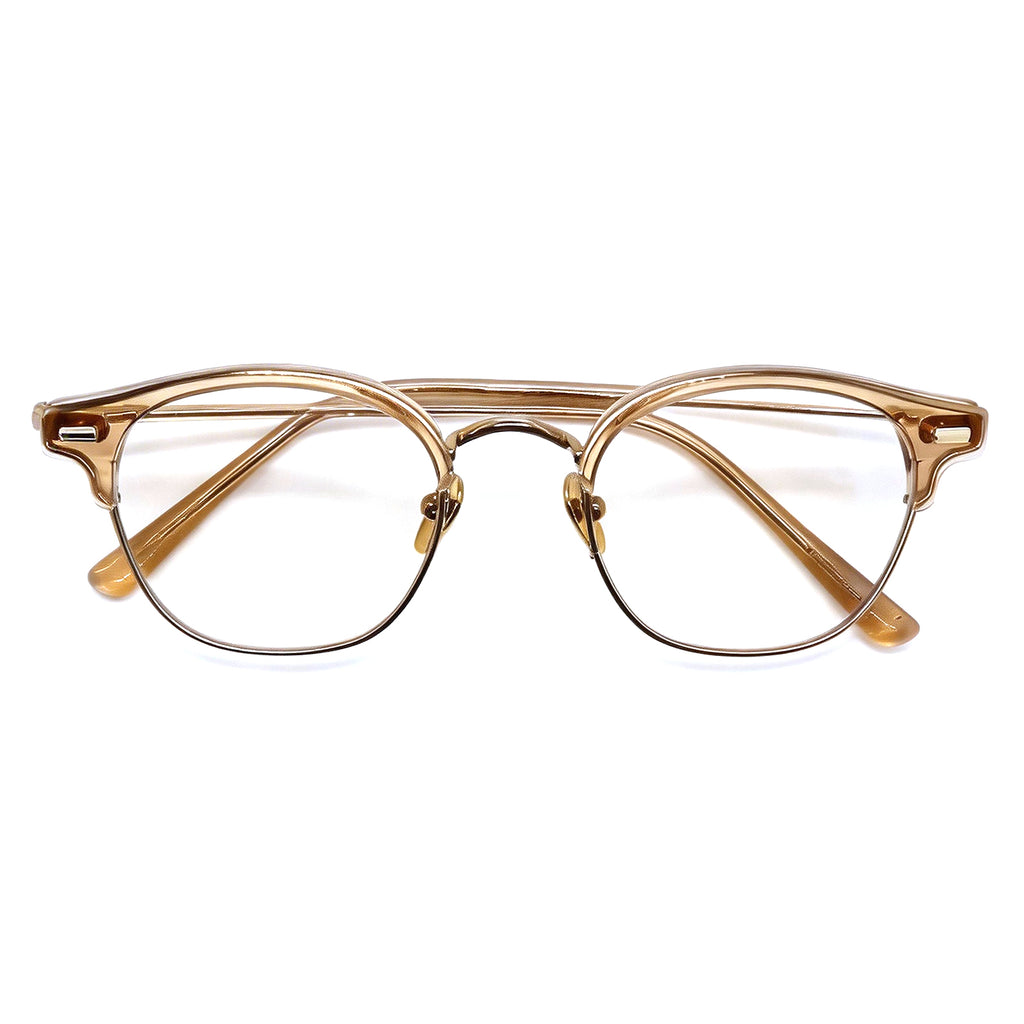 Retro Browline Anti-Blue Light Eyeglass Frame