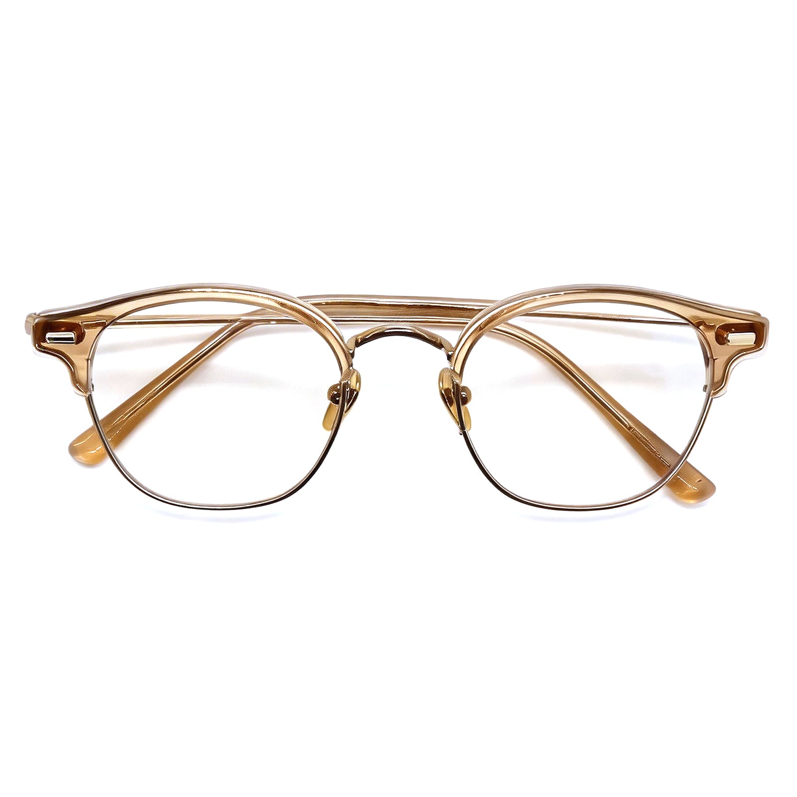 Retro Browline Anti-Blue Light Eyeglass Frame