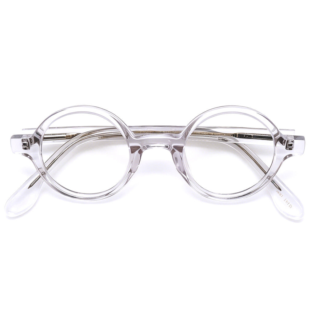 Vintage Tortoise Round Eyeglasses, Thick Acetate Frame, Retro Style for Men Women