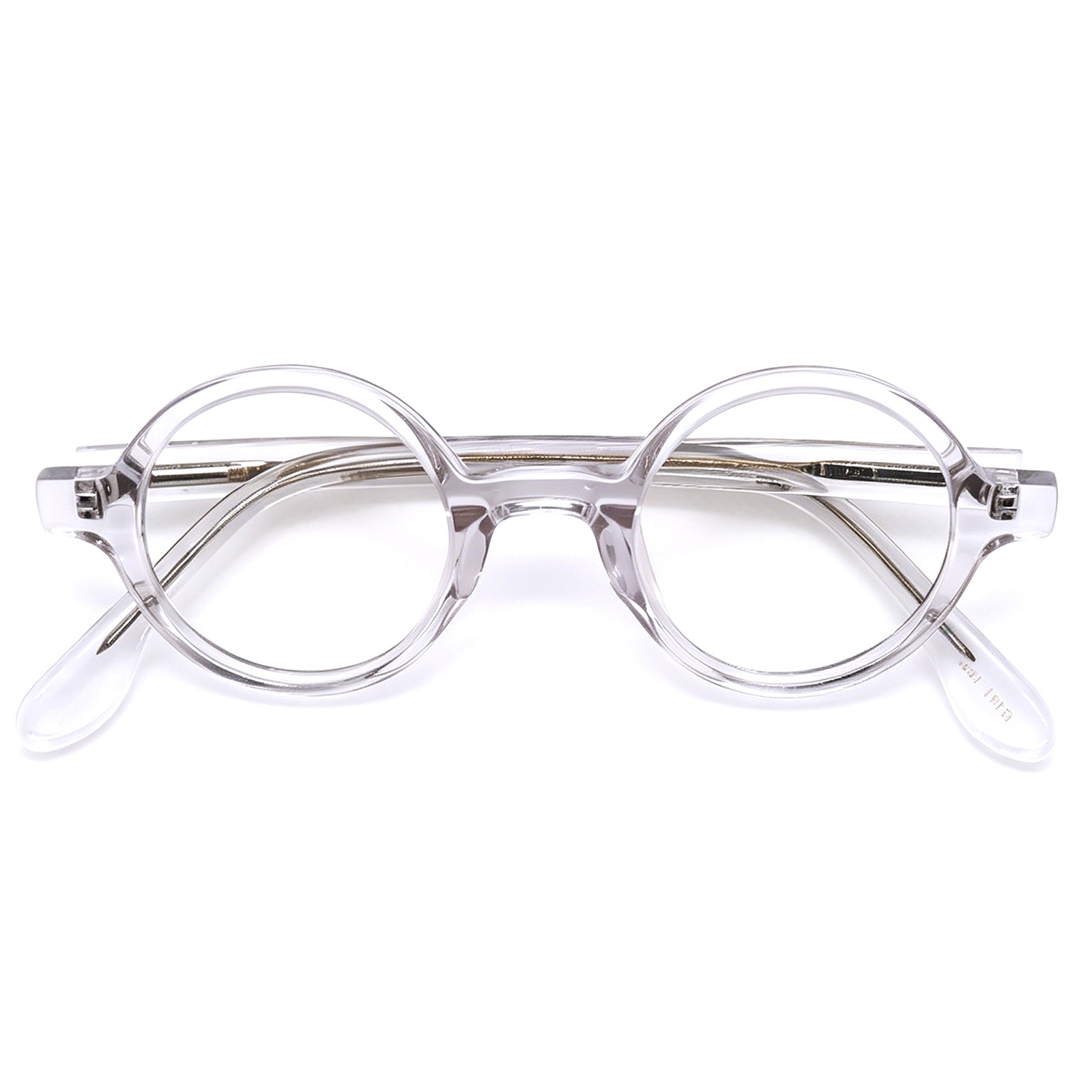 Vintage Tortoise Round Eyeglasses, Thick Acetate Frame, Retro Style for Men Women
