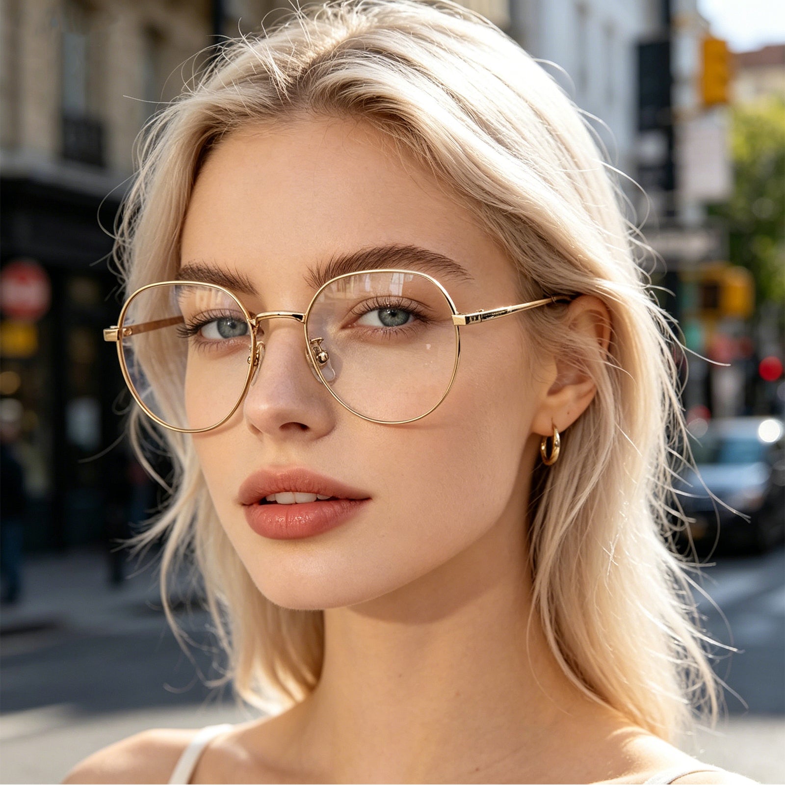 Unisex Round Metal Material Eyeglasses, Free Shipping on Orders Over $79