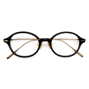 Oval Mixed-Material Anti Blue Light Glasses