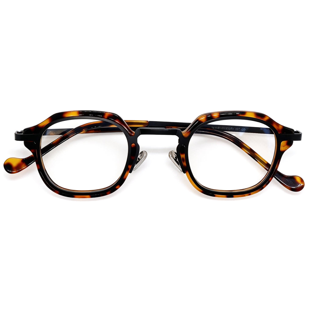 Black & Gold Square Anti Blue Light Glasses
