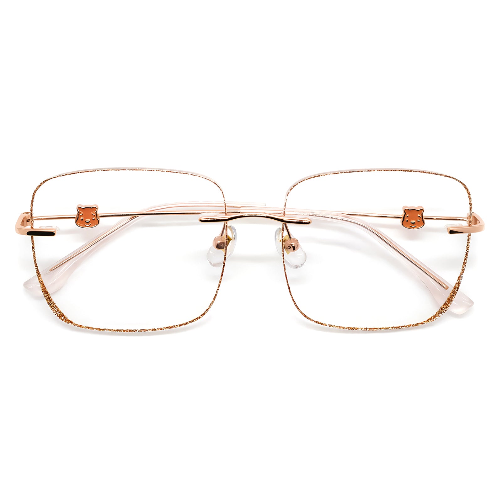 Ultra-light metal anti-blue light optical eyeglass frame compatible with myopia prescriptions, commuting style for young women