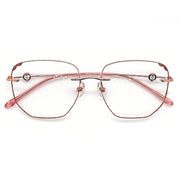 Women's Glitter Edge Rimless Anti-Blue Light Eyeglasses