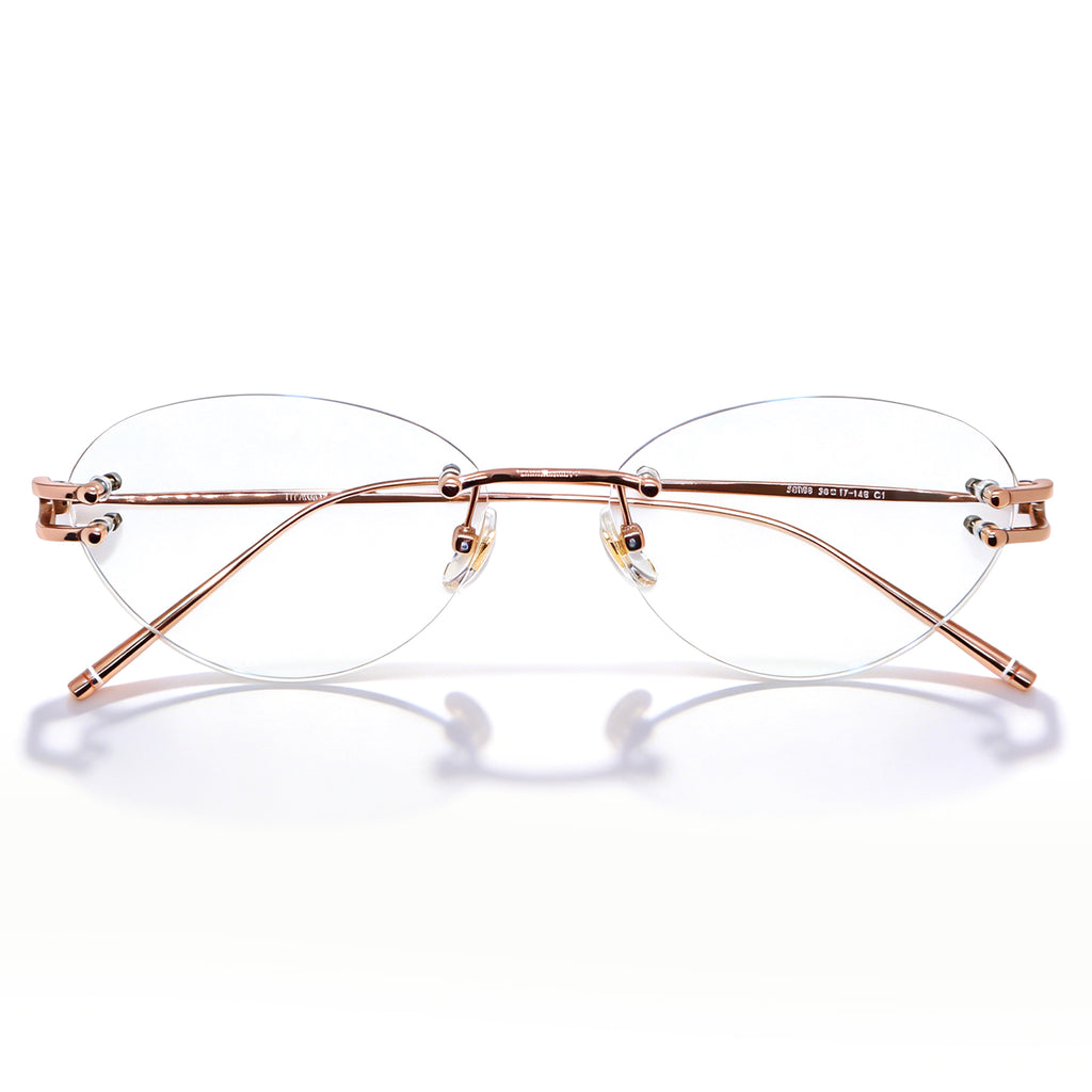 Lightweight Rimless Cat Eye Eyewear