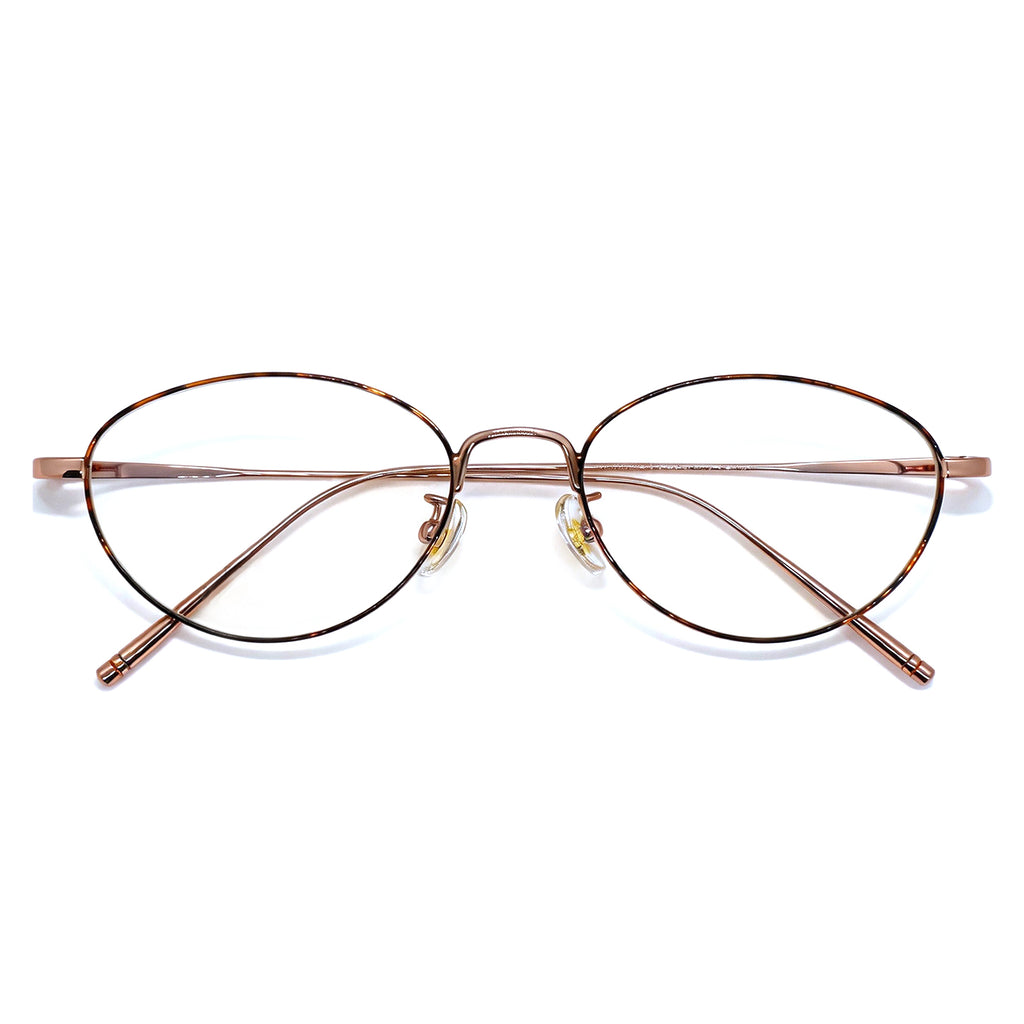 Oval Silver Metal Anti Blue Light Glasses