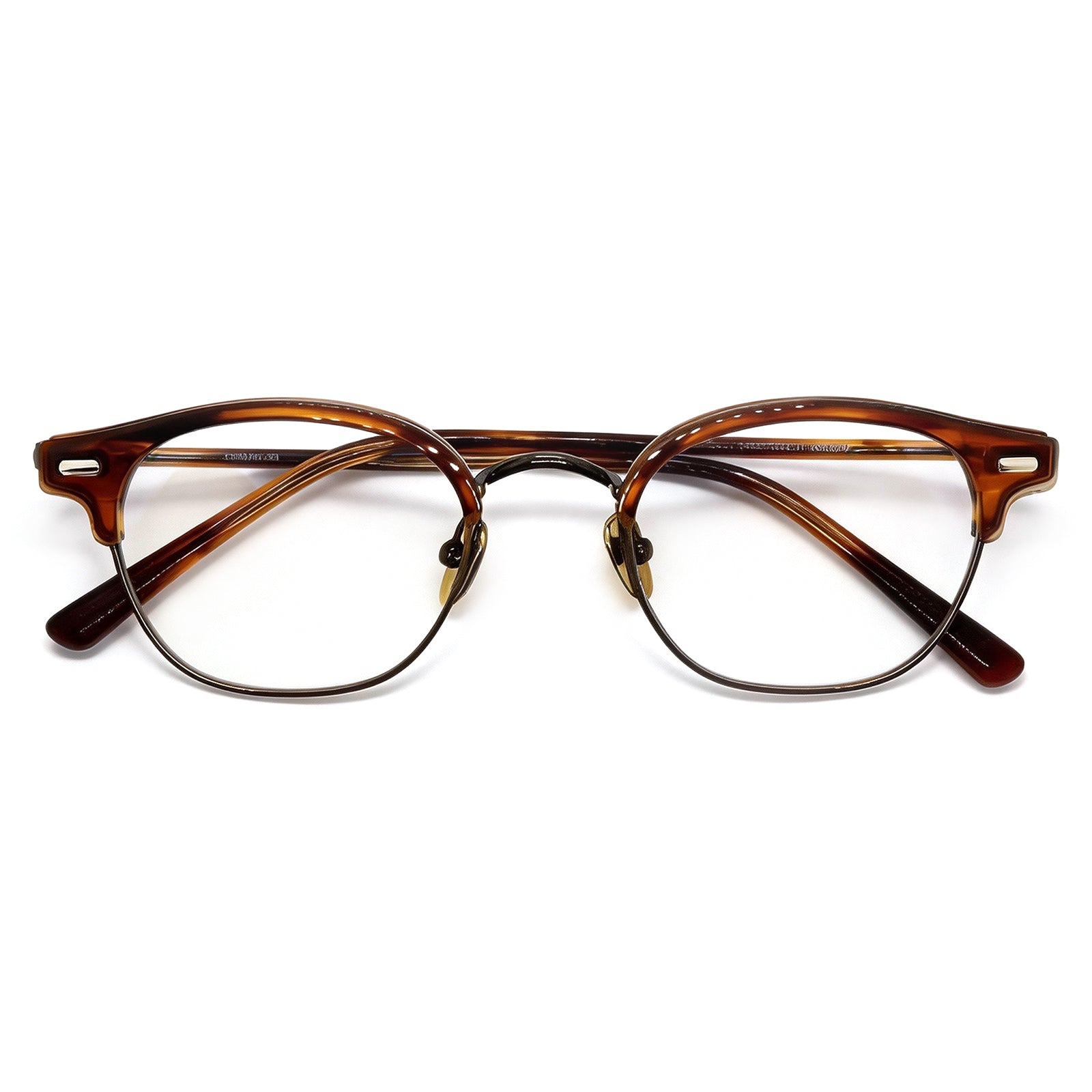 Retro Browline Anti-Blue Light Eyeglass Frame