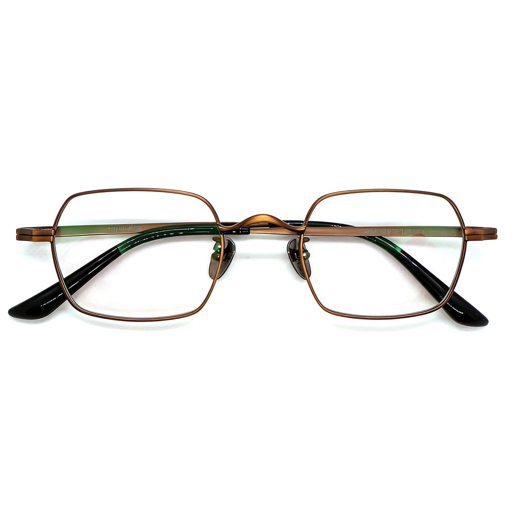 Small Square Silver Metal Anti Blue Light Glasses