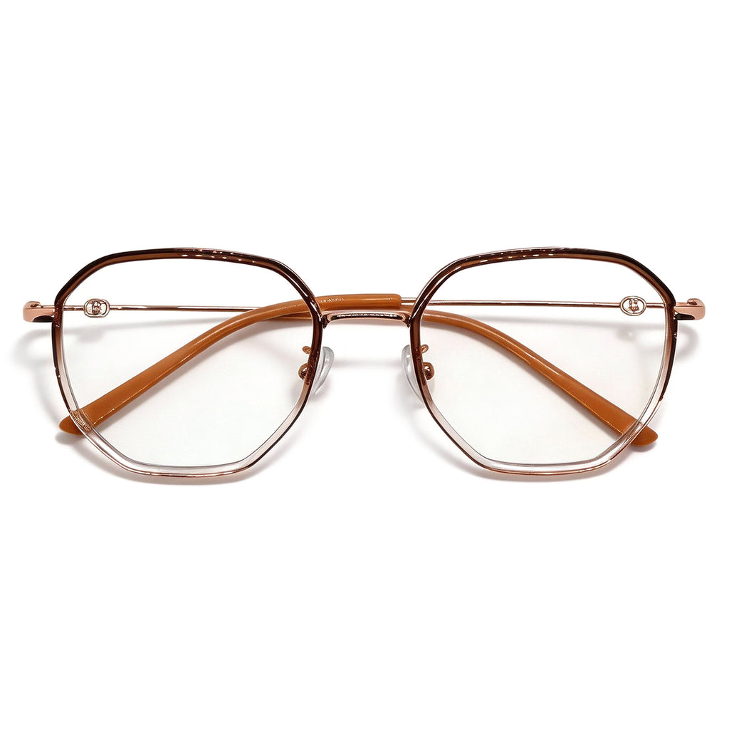 Women's Polygon Anti-Blue Light Eyeglass Frame