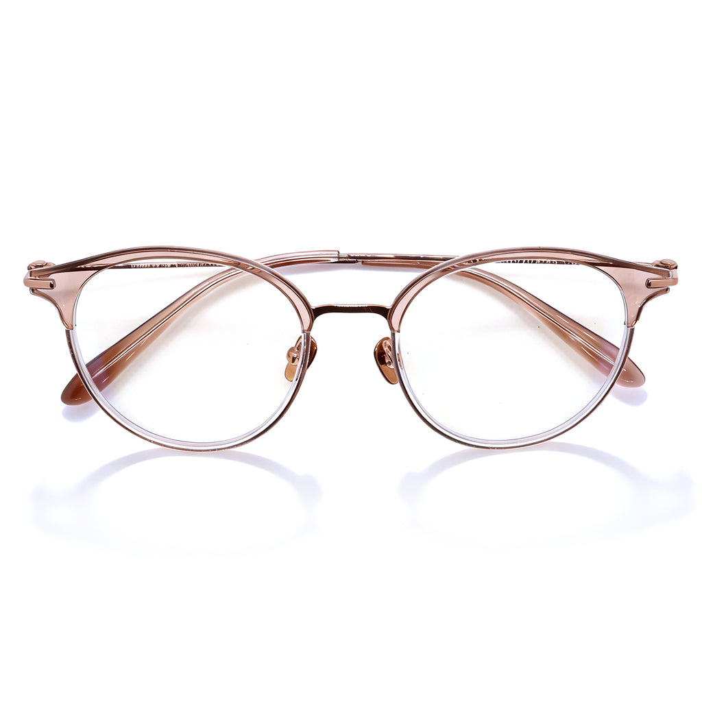 Browline Round Anti Blue Light Glasses
