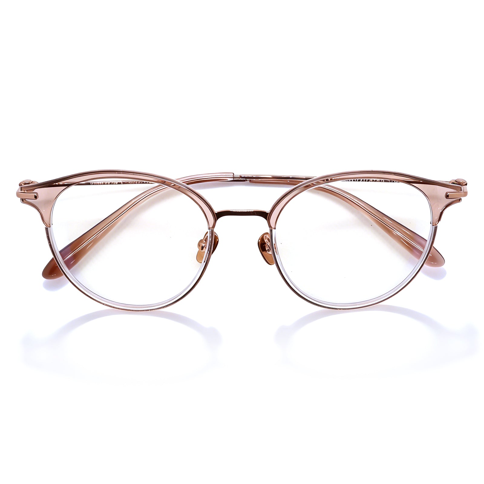 Browline Round Anti Blue Light Glasses