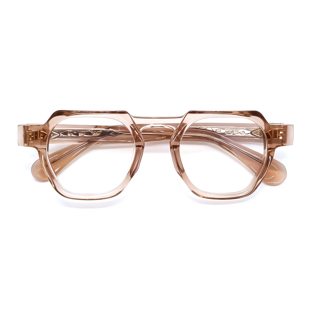 Chunky Black Polygon Glasses, Fashion Acetate Eyewear for Daily & Street Style