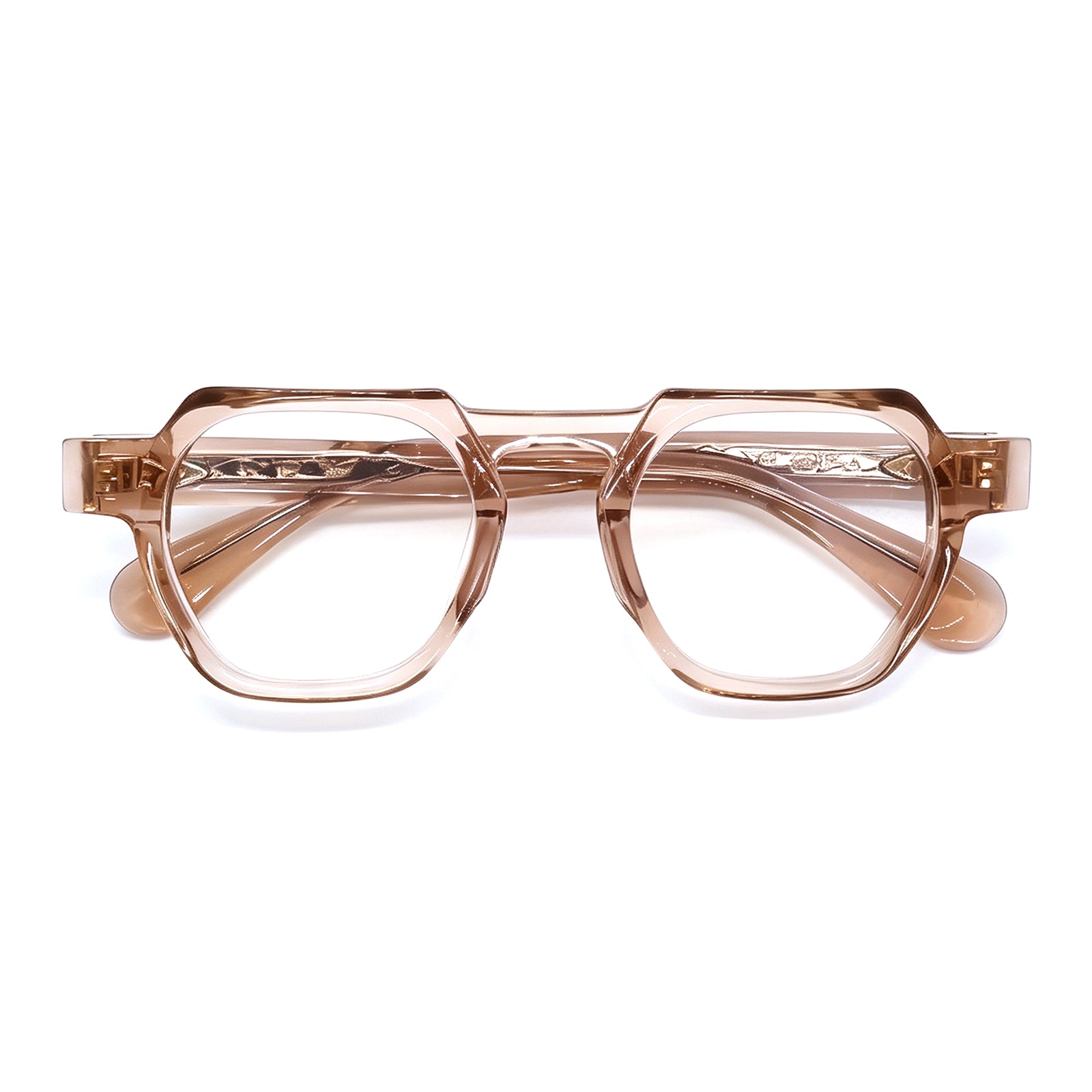 Chunky Black Polygon Glasses, Fashion Acetate Eyewear for Daily & Street Style