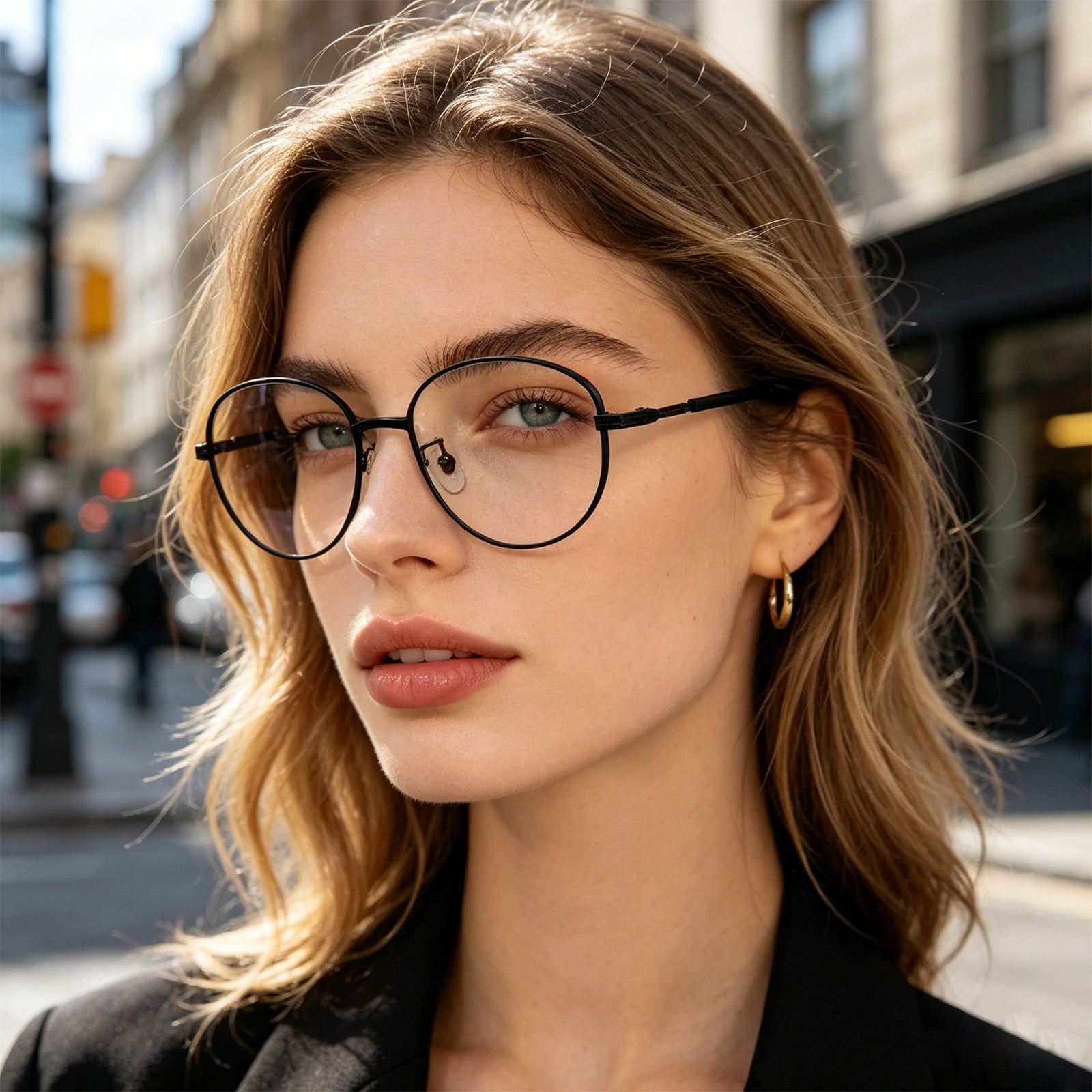 Unisex Oval Metal Material Eyeglasses, Free Shipping on Orders Over $79