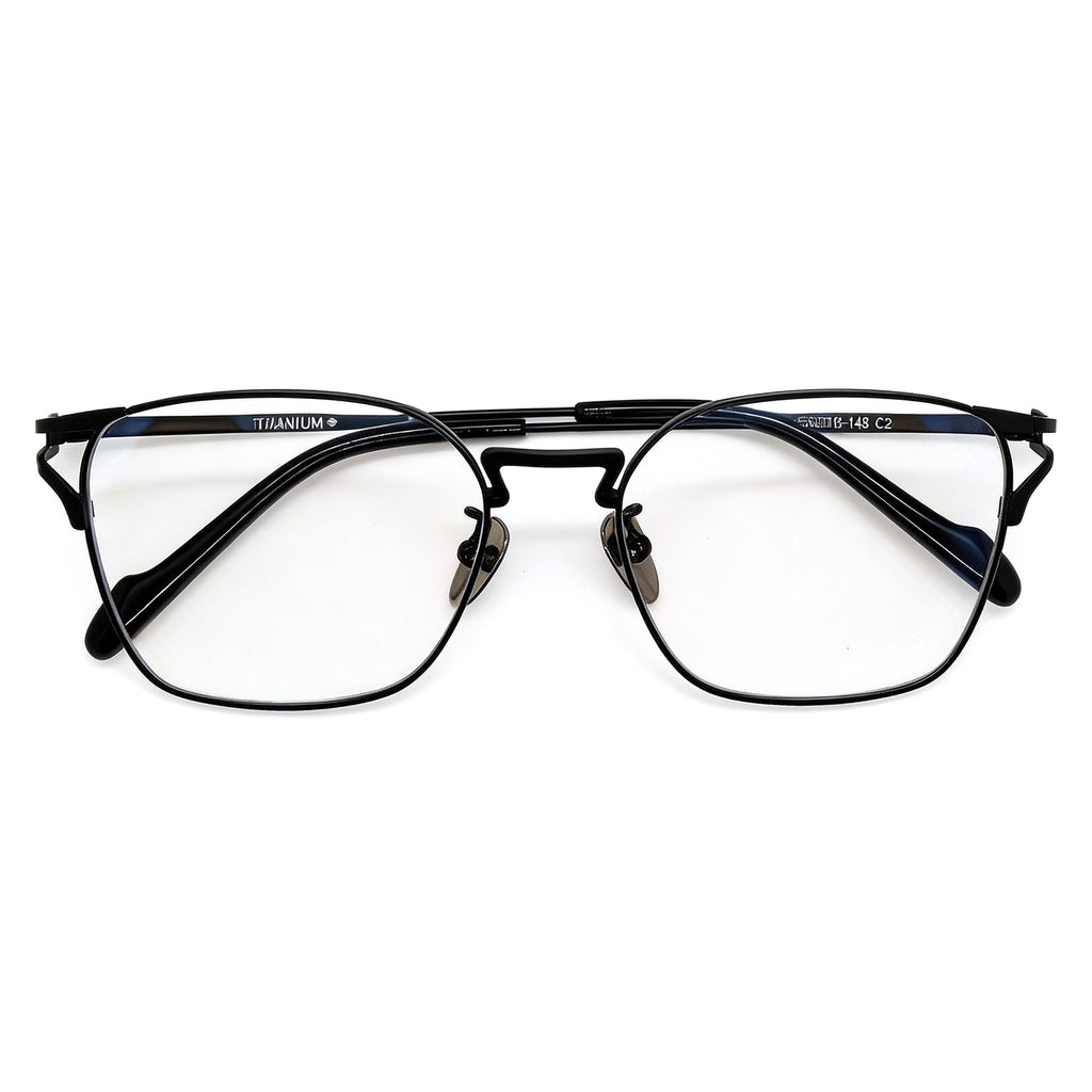 Titanium Browline Anti Blue Light Glasses
