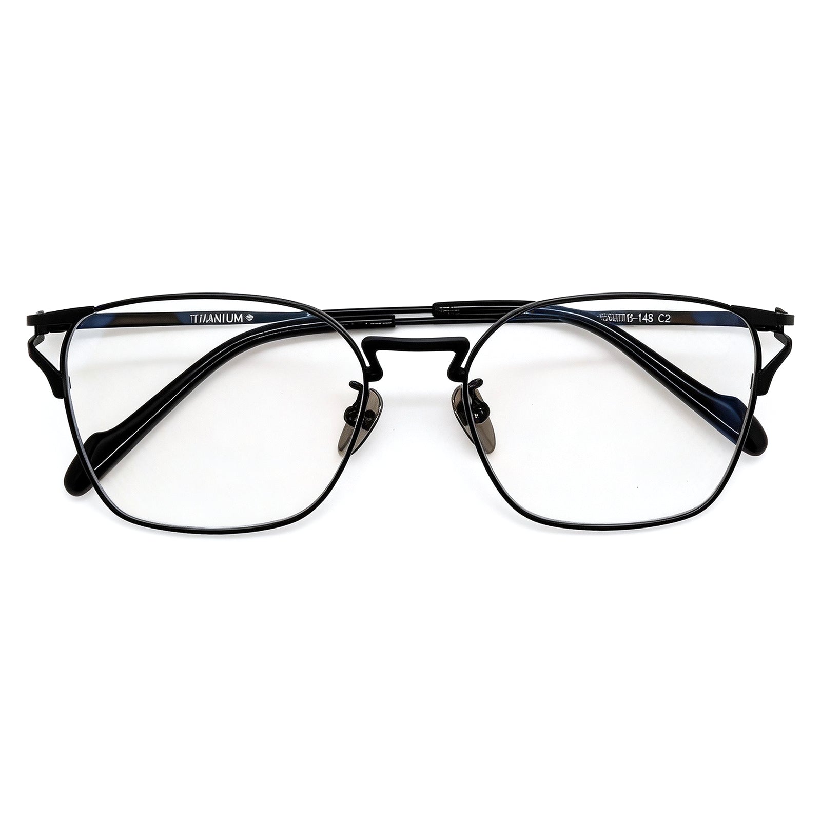 Titanium Browline Anti Blue Light Glasses