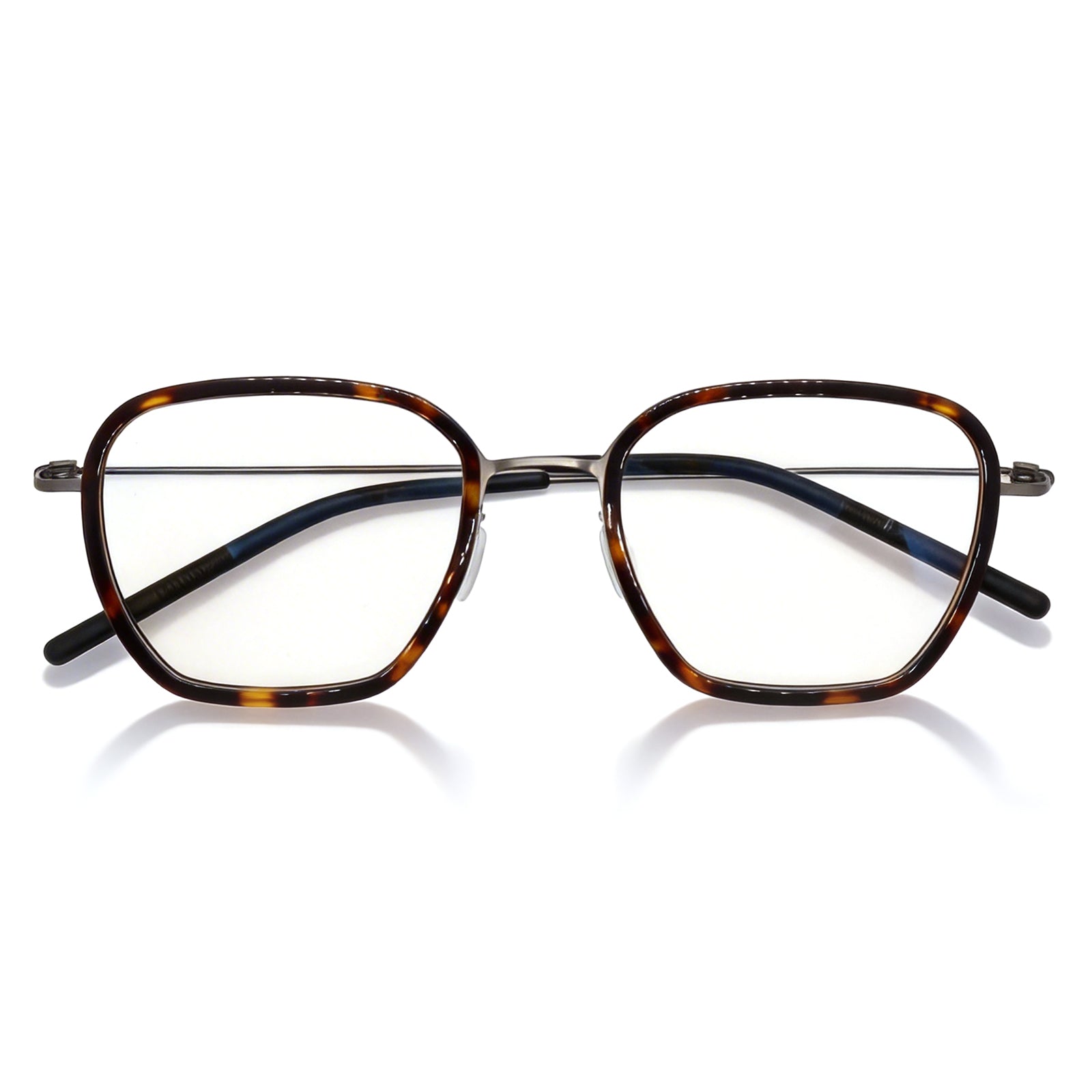 Polygon Mixed-Material Anti Blue Light Glasses