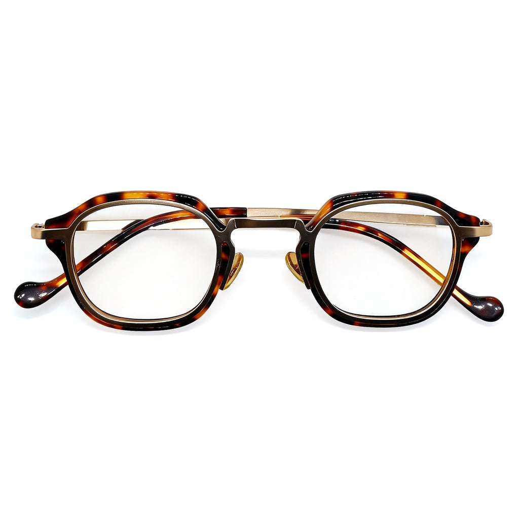 Black & Gold Square Anti Blue Light Glasses