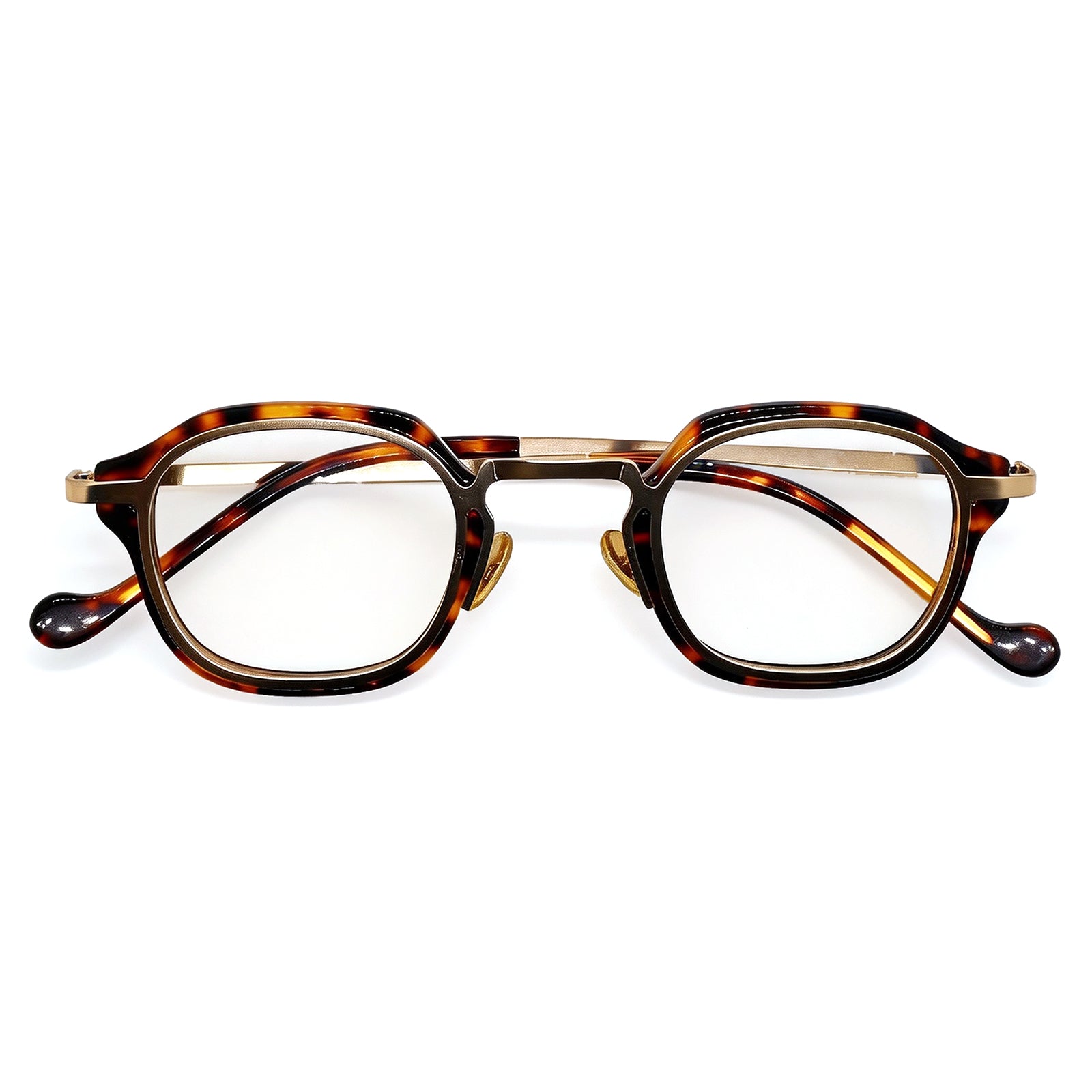 Black & Gold Square Anti Blue Light Glasses