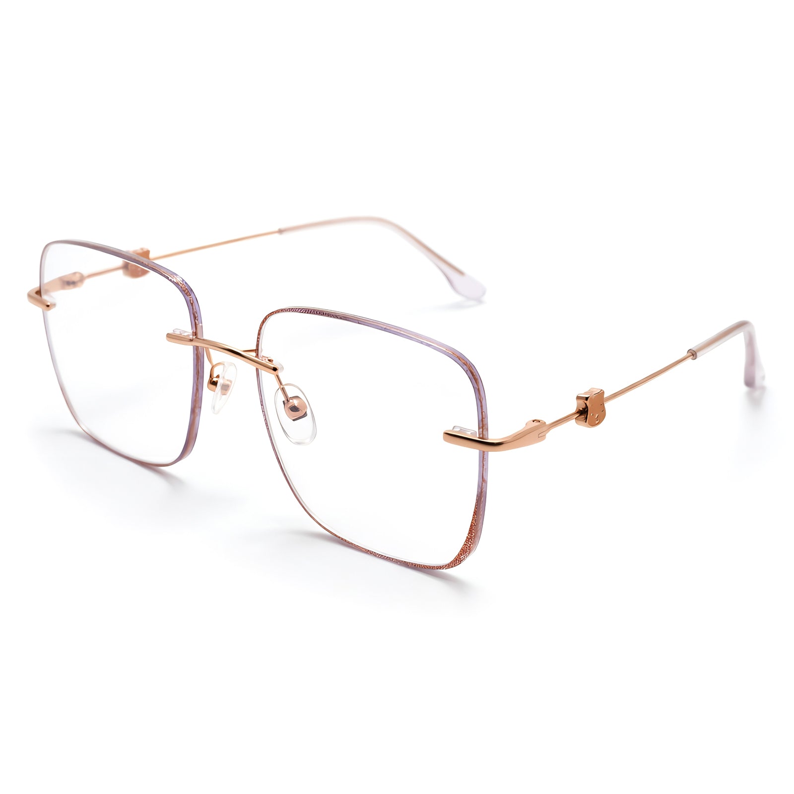 Ultra-light metal anti-blue light optical eyeglass frame compatible with myopia prescriptions, commuting style for young women