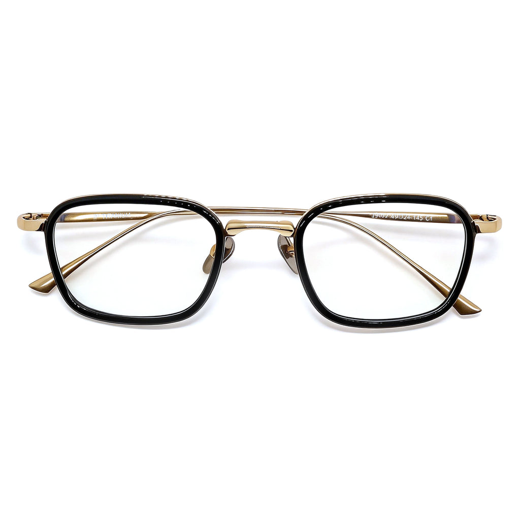 Titanium Aviator-Style Anti Blue Light Glasses