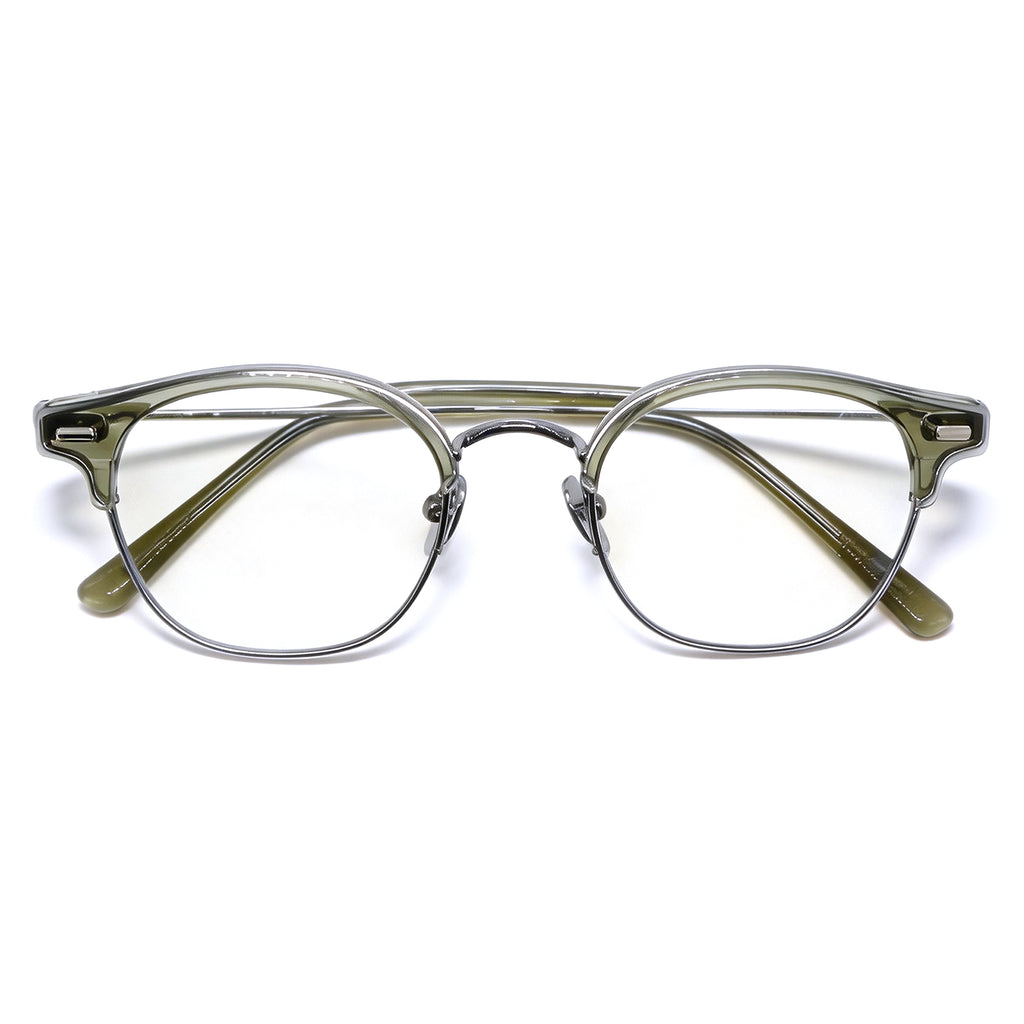 Retro Browline Anti-Blue Light Eyeglass Frame