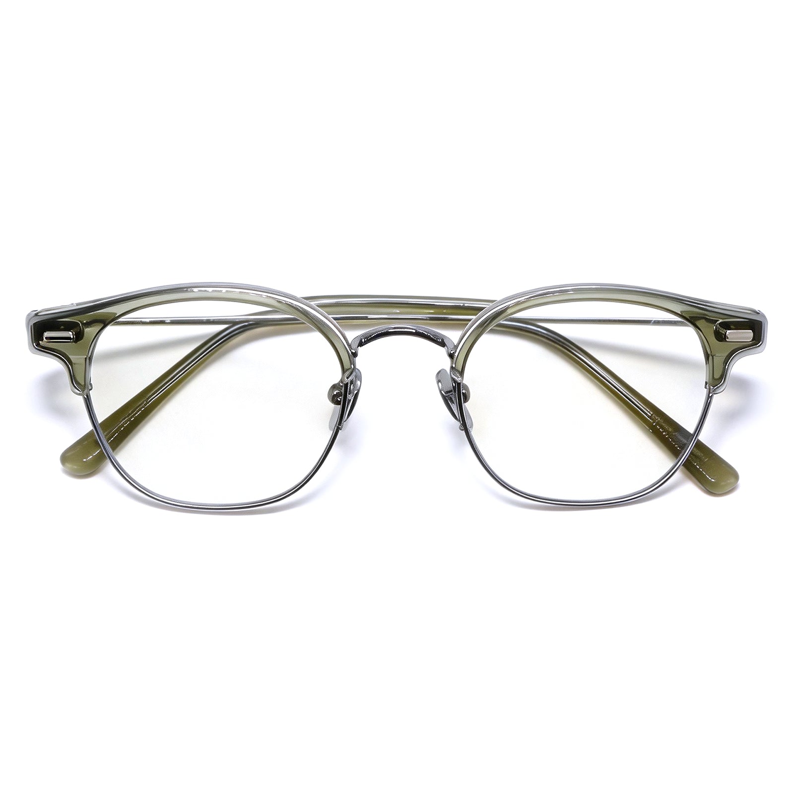 Retro Browline Anti-Blue Light Eyeglass Frame
