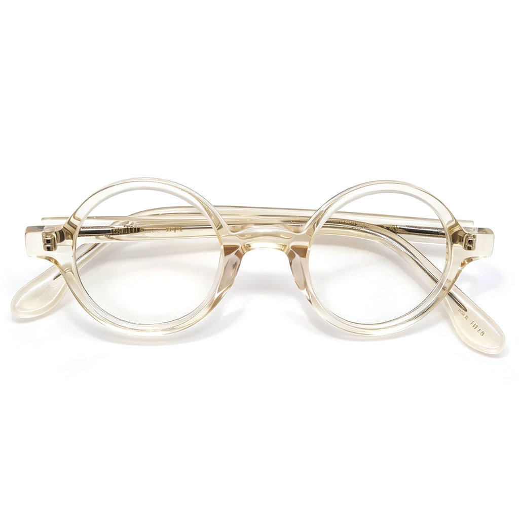 Vintage Tortoise Round Eyeglasses, Thick Acetate Frame, Retro Style for Men Women