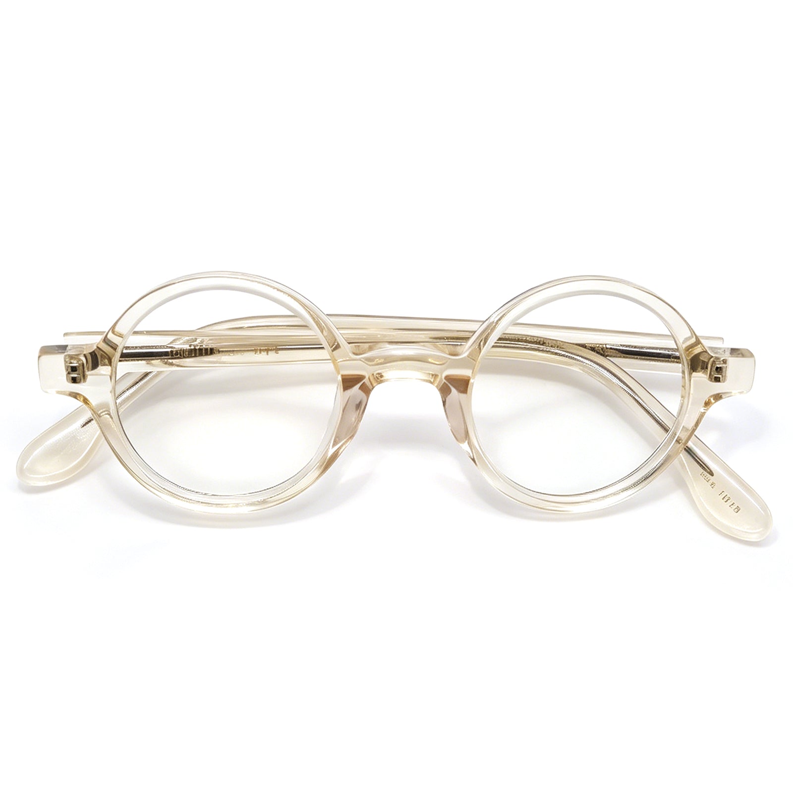 Vintage Tortoise Round Eyeglasses, Thick Acetate Frame, Retro Style for Men Women