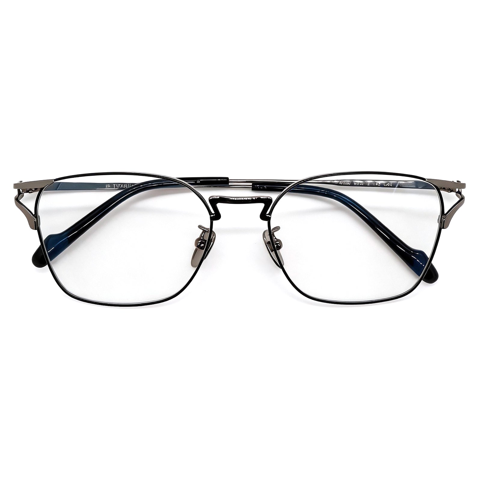 Titanium Browline Anti Blue Light Glasses
