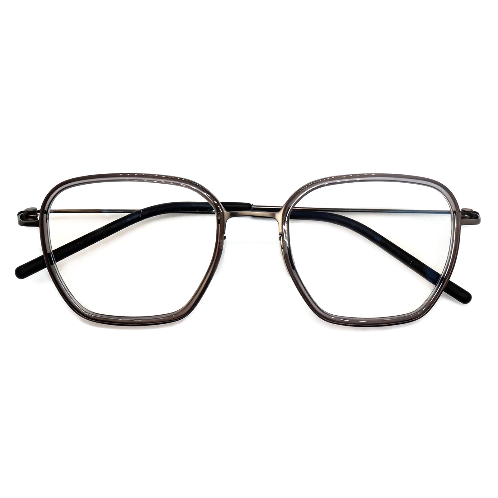 Polygon Mixed-Material Anti Blue Light Glasses