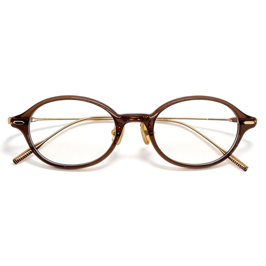 Oval Mixed-Material Anti Blue Light Glasses