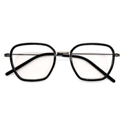 Polygon Mixed-Material Anti Blue Light Glasses