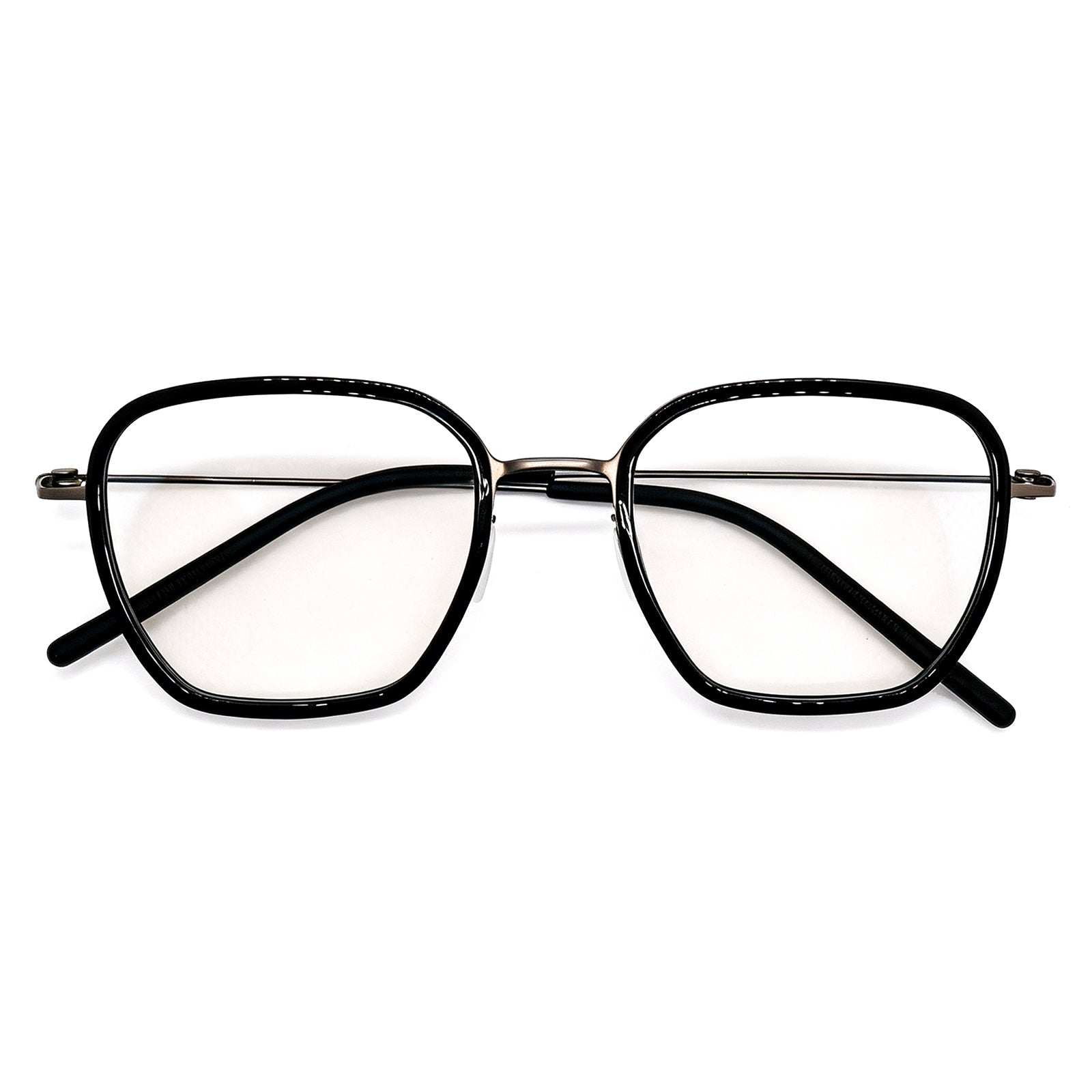 Polygon Mixed-Material Anti Blue Light Glasses