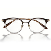 Browline Round Anti Blue Light Glasses