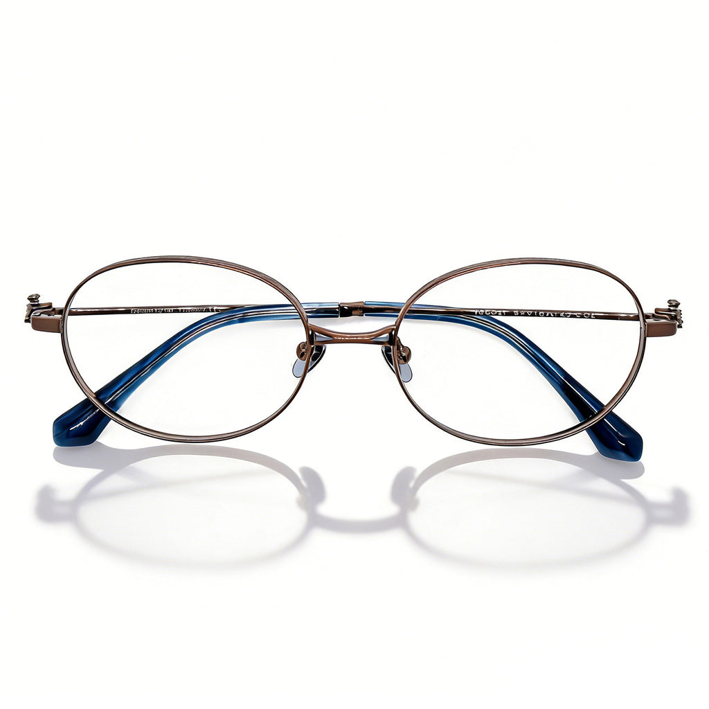 Classic Oval Metal Eyeglasses Frame