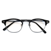 Retro Browline Anti-Blue Light Eyeglass Frame