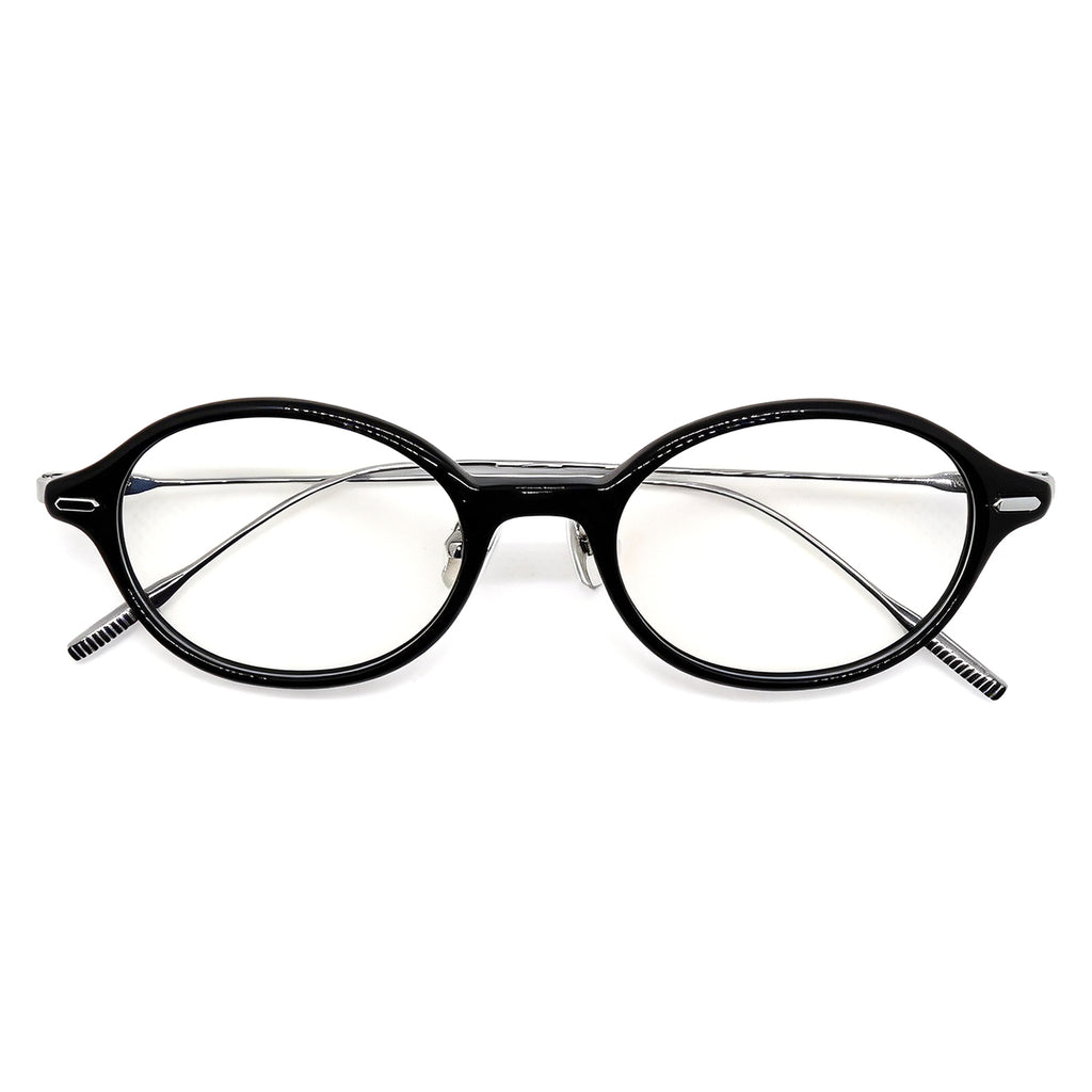 Oval Mixed-Material Anti Blue Light Glasses