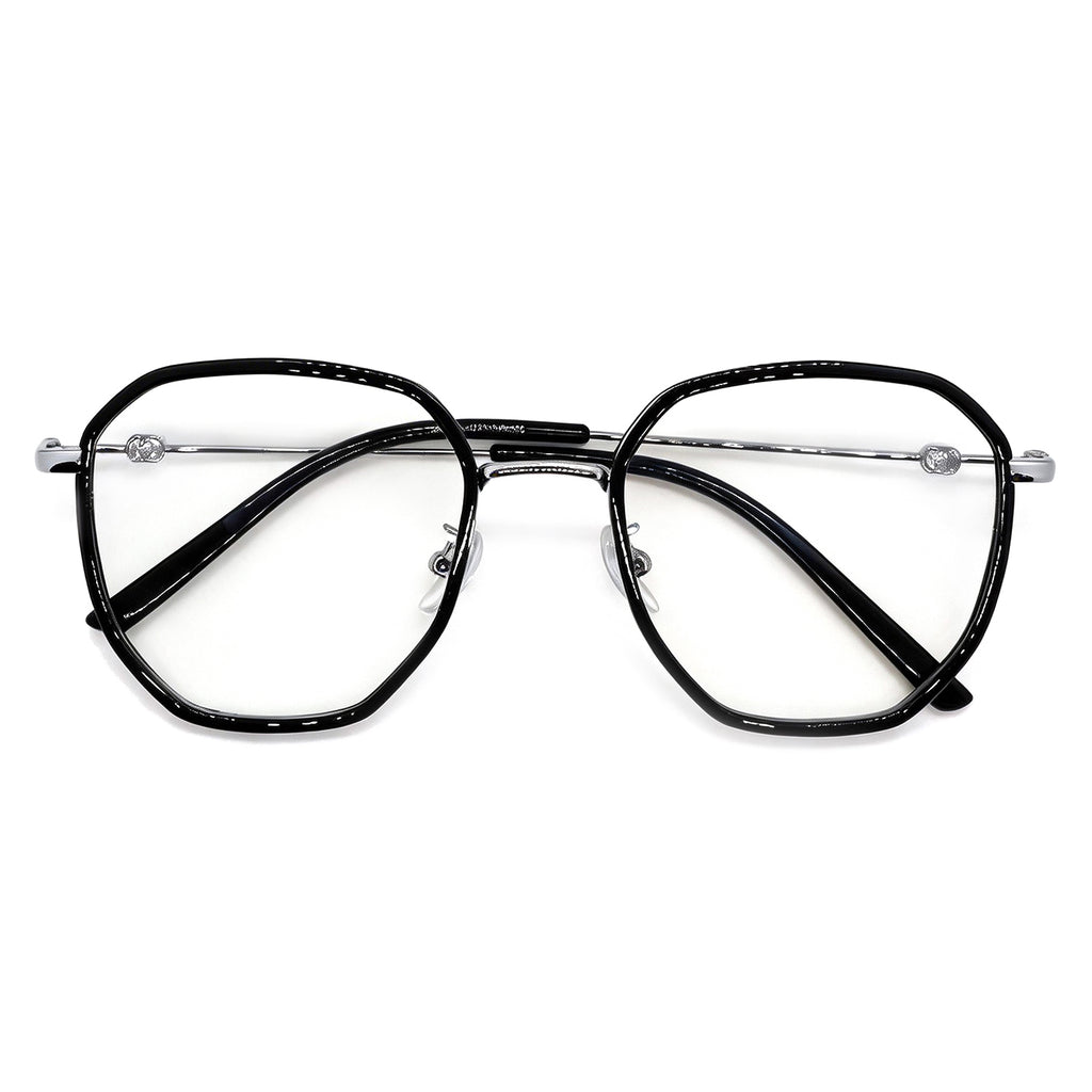 Women's Polygon Anti-Blue Light Eyeglass Frame