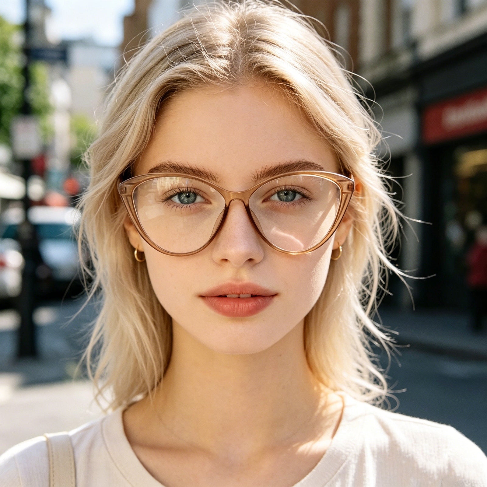 Modern Sharp Cat-Eye Computer Glasses