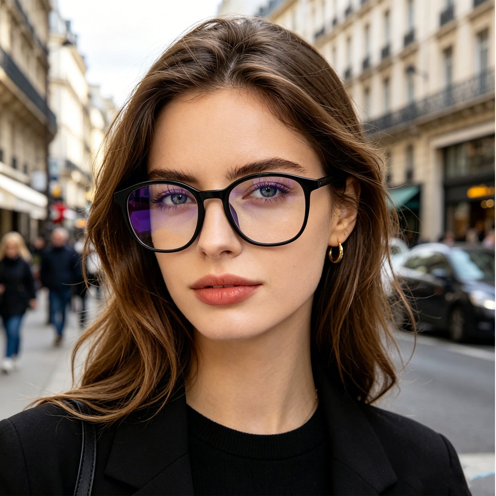 Unisex Retro Oval TR90 Flexible Prescription Eyewear
